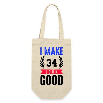 look good 34 - Geschenkbeutel für Flaschen - Natur - Vorne