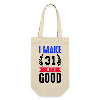 look good 31 - Gift Bag for Bottles - nature - Front