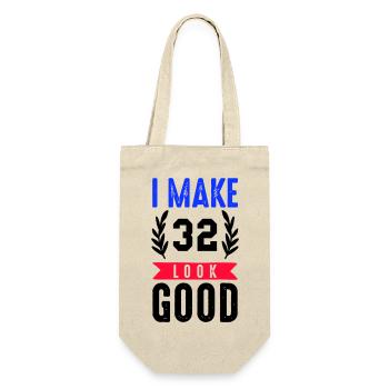 look good 32 - Gift Bag for Bottles - nature - Front