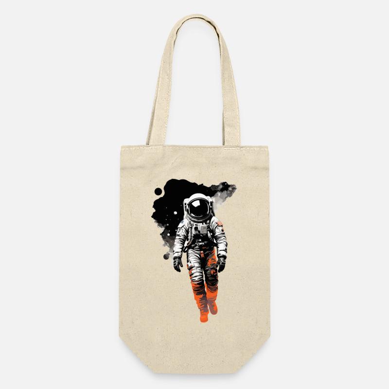 Astronaut - Geschenkbeutel für Flaschen - Natur