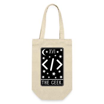 Carte de Tarot Programmeur - Code de développeur Coding Geek - Sac à bouteille - nature - Devant