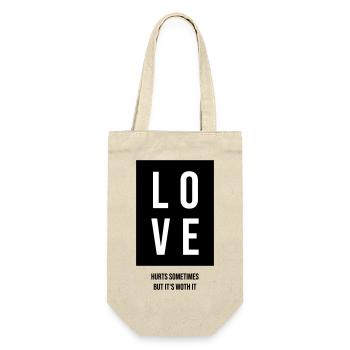 L’amour fait parfois mal, mais il en vaut la peine - Sac à bouteille - nature - Devant