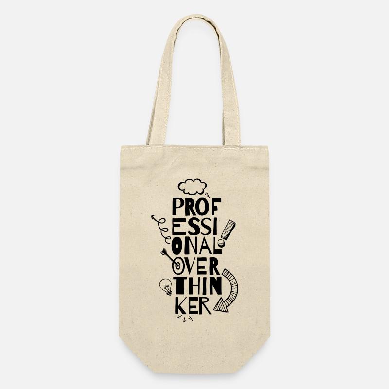 Professional Overthinker - Geschenkbeutel für Flaschen - Natur