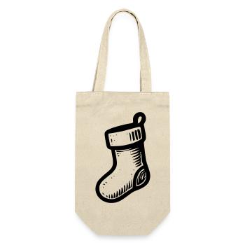 Christmas Slipper - Gift Bag for Bottles - nature - Front