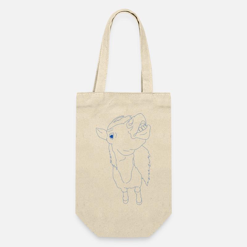 Drôle de cheval avec la gueule ouverte - Sac à bouteille - nature