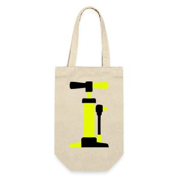 Bicycle Air Pump Graphic - Gift Bag for Bottles - nature - Front