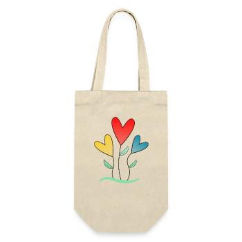 flower. MR. FLOWER. nature. Ecology. happiness. Zen - Gift Bag for Bottles - nature - Front