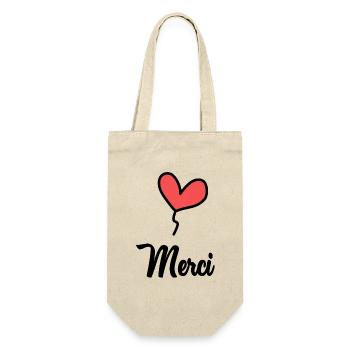 THANK YOU. MISTRESS. MASTER - Gift Bag for Bottles - nature - Front