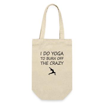Yoga Meditation Spa Namaste - Geschenkbeutel für Flaschen - Natur - Vorne