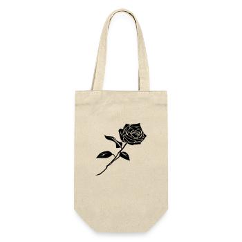 BLACK rosa - Gift Bag for Bottles - nature - Front