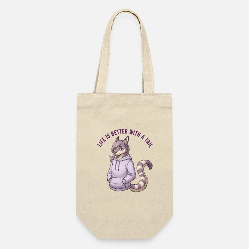 Life Is Better With a Tail - Gift Bag for Bottles - nature