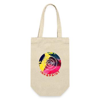 Kunst der Abstraktion rot, gelbe, schwarz - Geschenkbeutel für Flaschen - Natur - Vorne