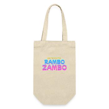 Heute richtig Rambo Zambo (Kanzler 2025) - Geschenkbeutel für Flaschen - Natur - Vorne