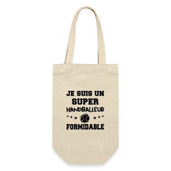 Super Handballeur Formidable Handball Humour - Sac à bouteille - nature - Devant