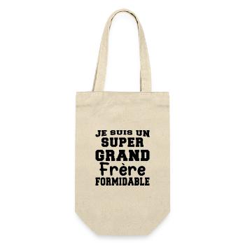 Je Suis Un Grand Frère Formidable - Cadeau - Sac à bouteille - nature - Devant