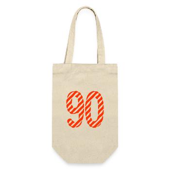 90. 90 YEARS. 90TH ANNIVERSARY. 90TH ANNIVERSARY. - Gift Bag for Bottles - nature - Front