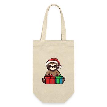 Cadeaux de Noël paresseux - Sac à bouteille - nature - Devant