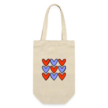 LOVE. COUPLE. JUST MARRIED. Bachelorette party. VALENTINE'S DAY. - Gift Bag for Bottles - nature - Front