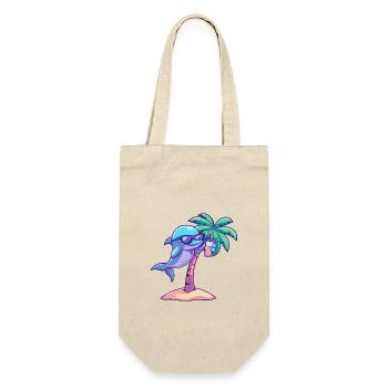 Dolphin Summer Beach Vacation - Gift Bag for Bottles - nature - Front