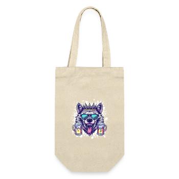 Wolf Beer Party - Gift Bag for Bottles - nature - Front