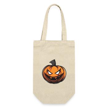 Fête d’Halloween à la citrouille - Sac à bouteille - nature - Devant