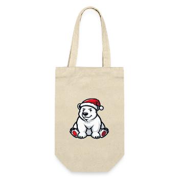 Polar Bear Christmas - Gift Bag for Bottles - nature - Front