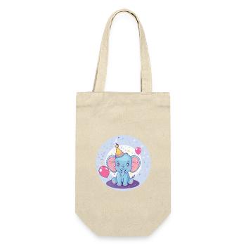Elephant Birthday Comic - Gift Bag for Bottles - nature - Front