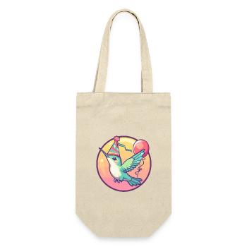 Colibri Oiseau Anniversaire Bande Dessinée - Sac à bouteille - nature - Devant