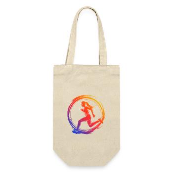 course à pied marathon silhouette coloré - Sac à bouteille - nature - Devant