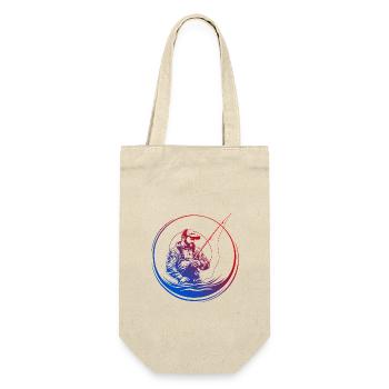 Fishing Silhouette Colorful - Gift Bag for Bottles - nature - Front