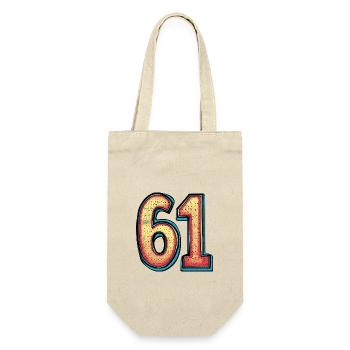 61 Symbole numérique - Sac à bouteille - nature - Devant