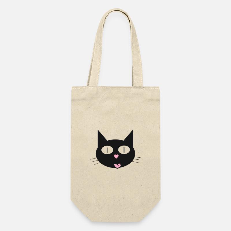 Chat mignon, matou au nez en forme de cœur - Sac à bouteille - nature