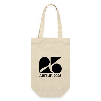 Abitur 2025 - Abi - Spruch - Geschenkbeutel für Flaschen - Natur - Vorne