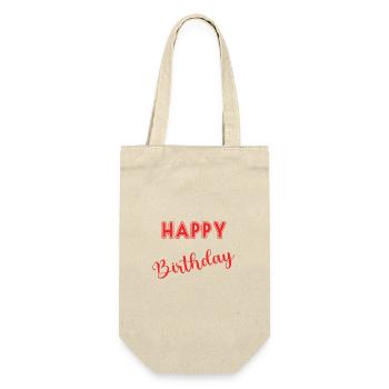 HAPPY BIRTHDAY - Sac à bouteille - nature - Devant
