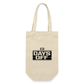 No Days Off Hustle Logo - Gift Bag for Bottles - nature - Front