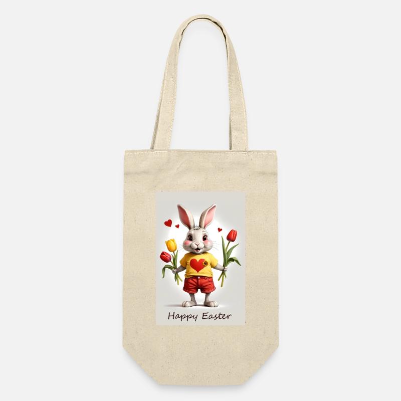 Freddys Oster Gruß - Geschenkbeutel für Flaschen - Natur