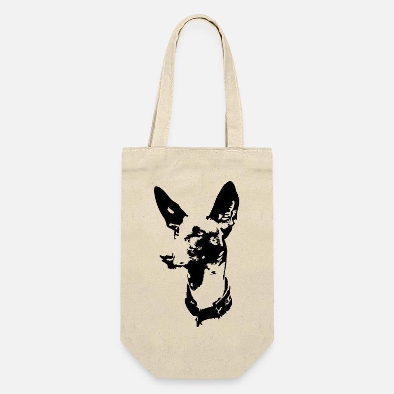 Podenco head - Gift Bag for Bottles - nature