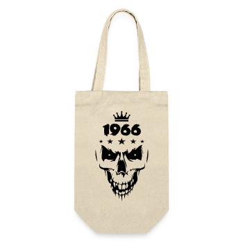 1966 Totenkopf - Geschenkbeutel für Flaschen - Natur - Vorne
