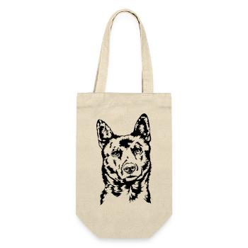 Kai Ken Portrait Dogs Dog Wilsigns - Gift Bag for Bottles - nature - Front