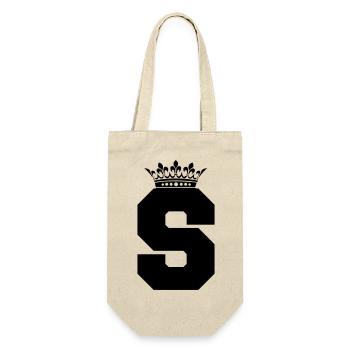 letter S crown - Gift Bag for Bottles - nature - Front