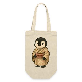 Kawaii pingouin dessin animé Japon vacances kimono - Sac à bouteille - nature - Devant