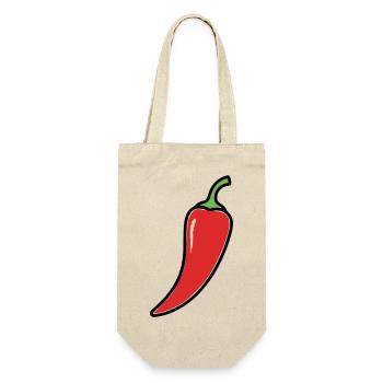 Chili Pepper Hot Comic - Gift Bag for Bottles - nature - Front
