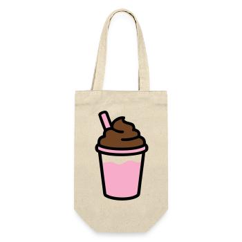 Logo du smoothie au café glacé - Sac à bouteille - nature - Devant