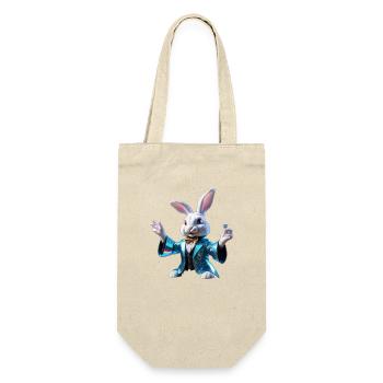 Major Rabbit - Geschenkbeutel für Flaschen - Natur - Vorne