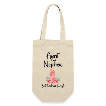 Aunt & Nephew Best Partners For Life Gift Funny - Sac à bouteille - nature - Devant
