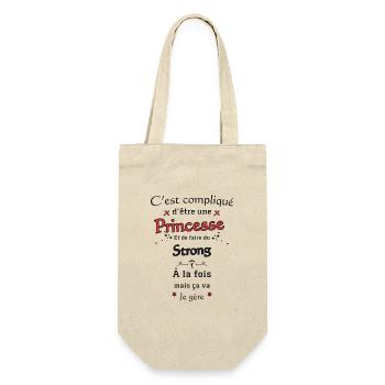 Princesse Et Strong - Sac à bouteille - nature - Devant