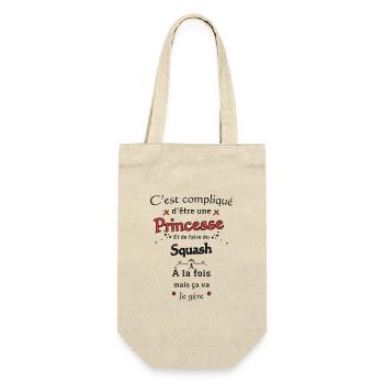 Princesse et Squash - Sac à bouteille - nature - Devant