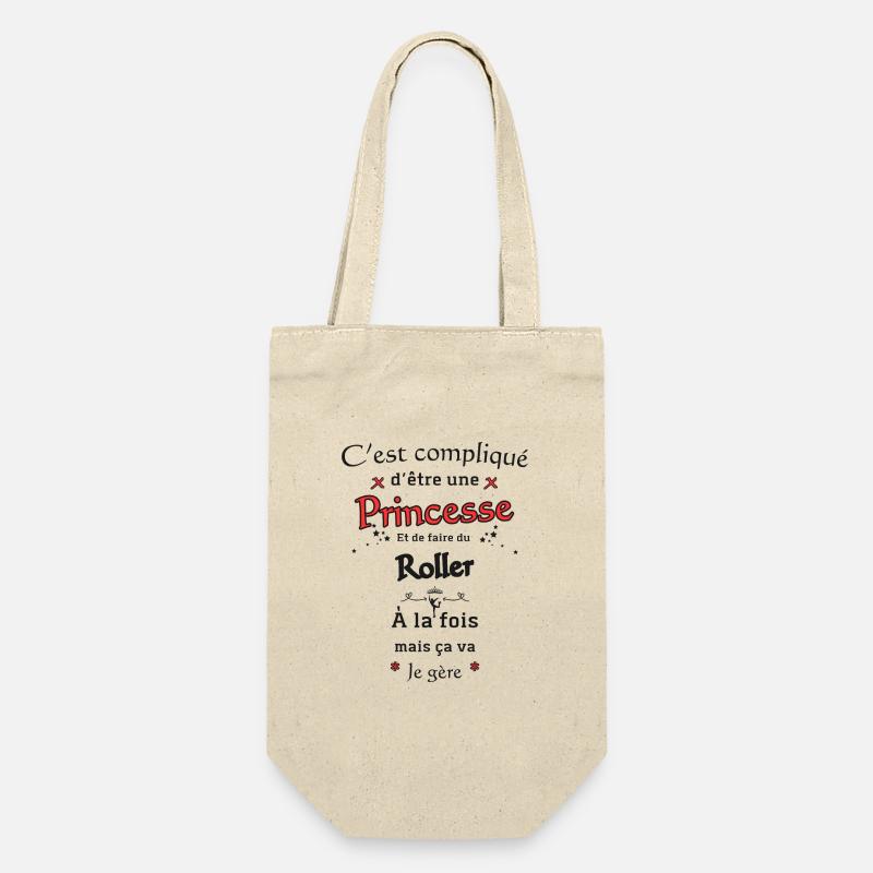 Princesse Et Roller - Sac à bouteille - nature
