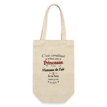 Princesse Et Hotesse - Sac à bouteille - nature - Devant