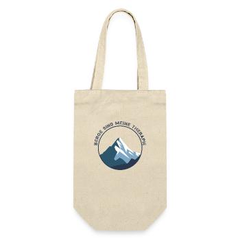 Berge sind meine Therapie - Geschenkbeutel für Flaschen - Natur - Vorne
